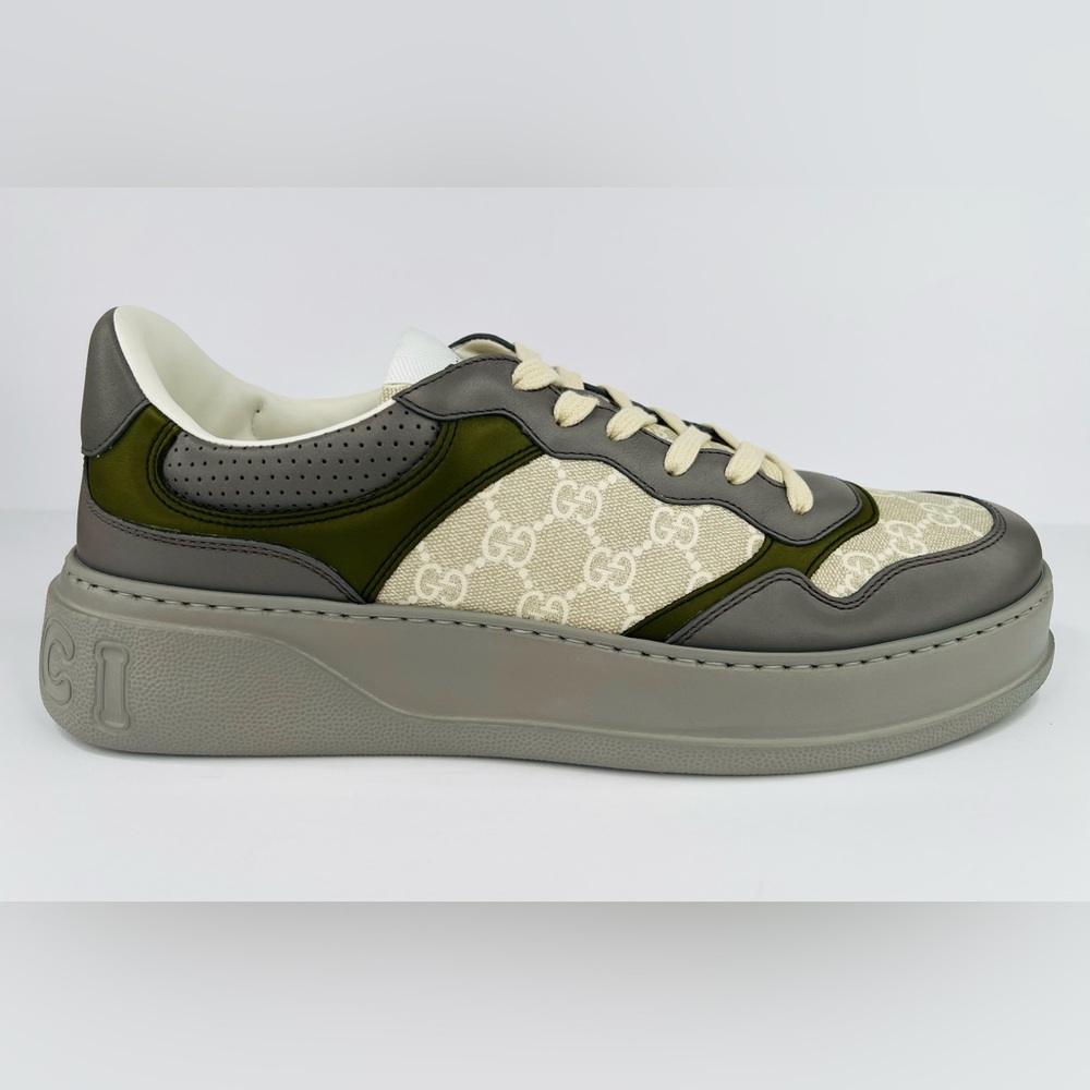 Gucci GG Supreme Canvas Leather Chunky Platform Sneakers UK 12.5 -US 13 -EU 46.5 - Picture 9 of 11